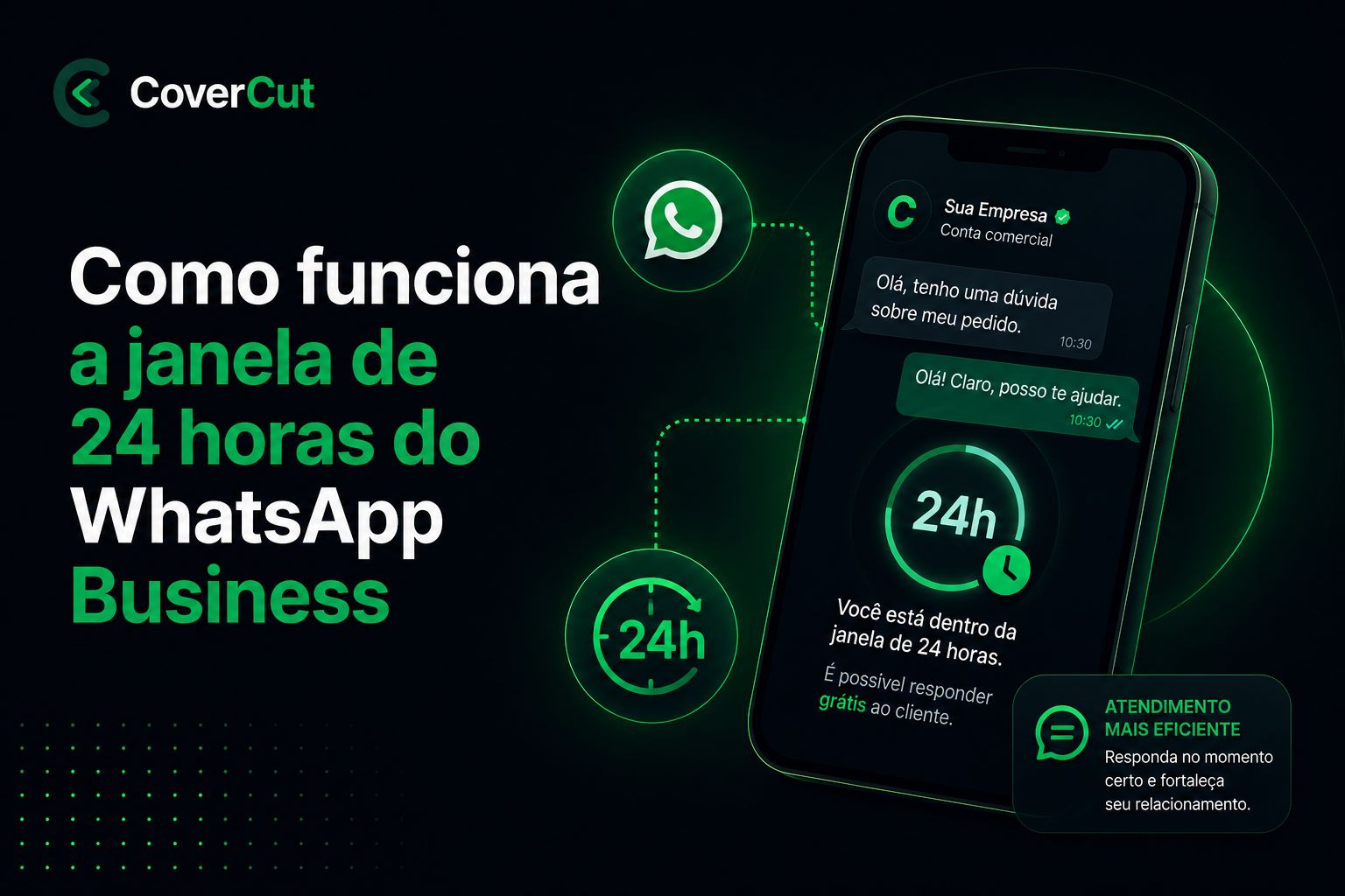 Como funciona a janela de 24 horas do WhatsApp Business (e o que fazer fora dela)