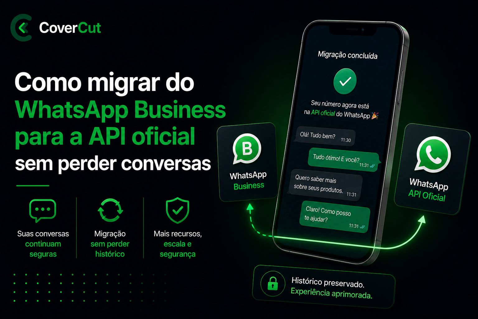 Como migrar do WhatsApp Business para a API oficial sem perder conversas